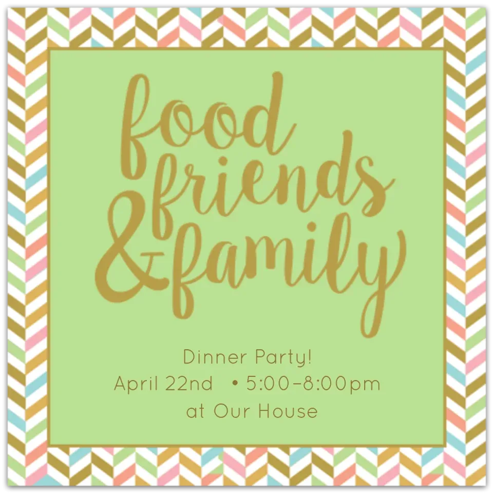 Food Friends & Family card