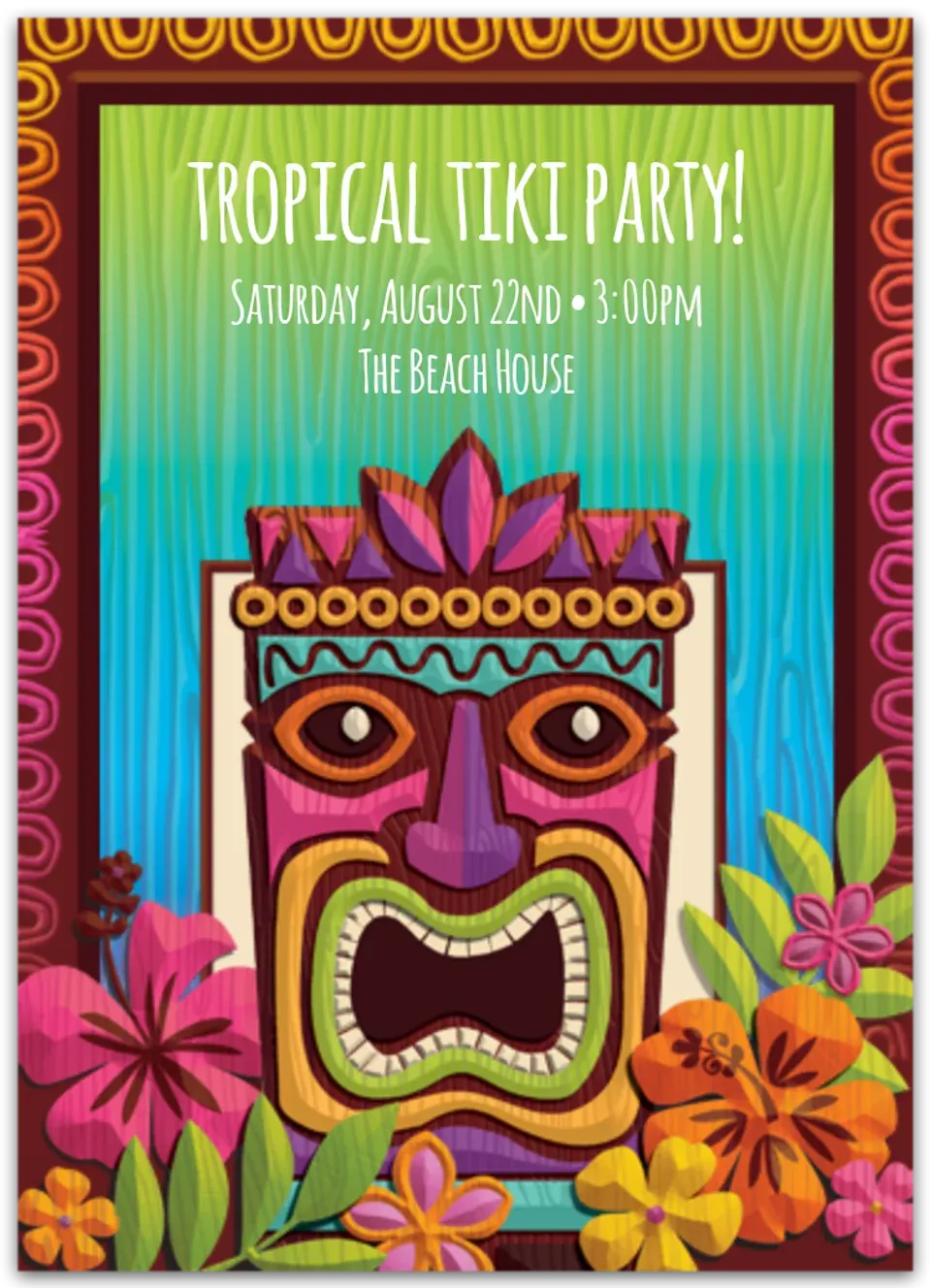 Tropical Tiki card