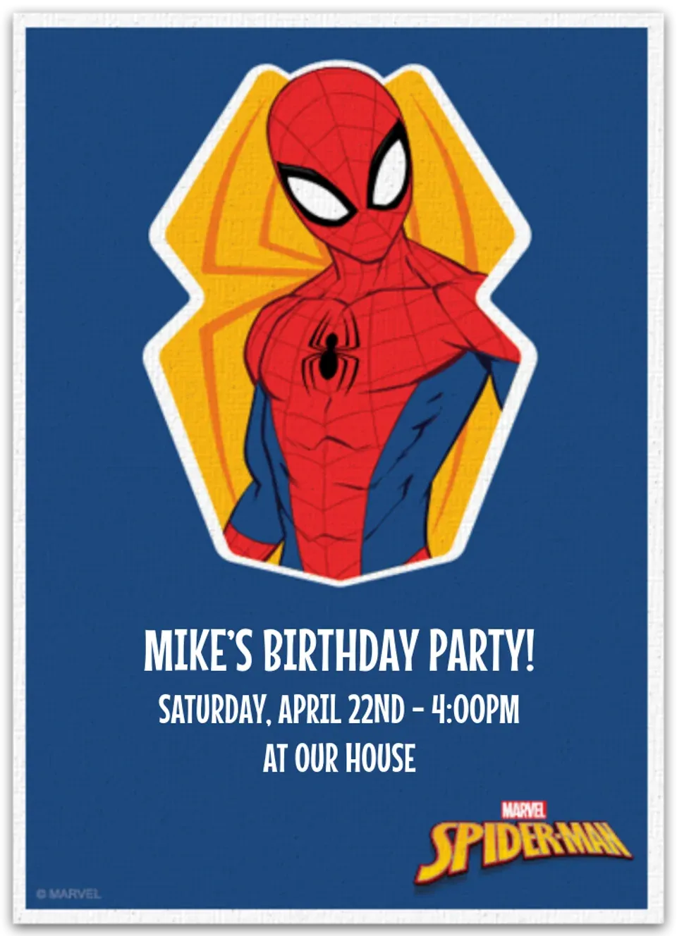 Spider-Man Retro card