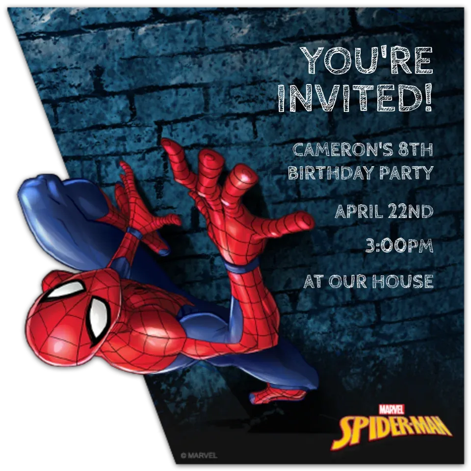 Spider-Man Wall Climb card