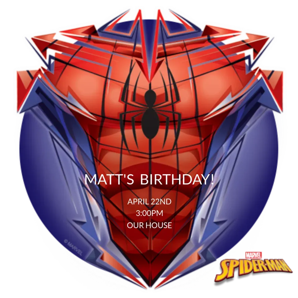 Spider-Man Costume card