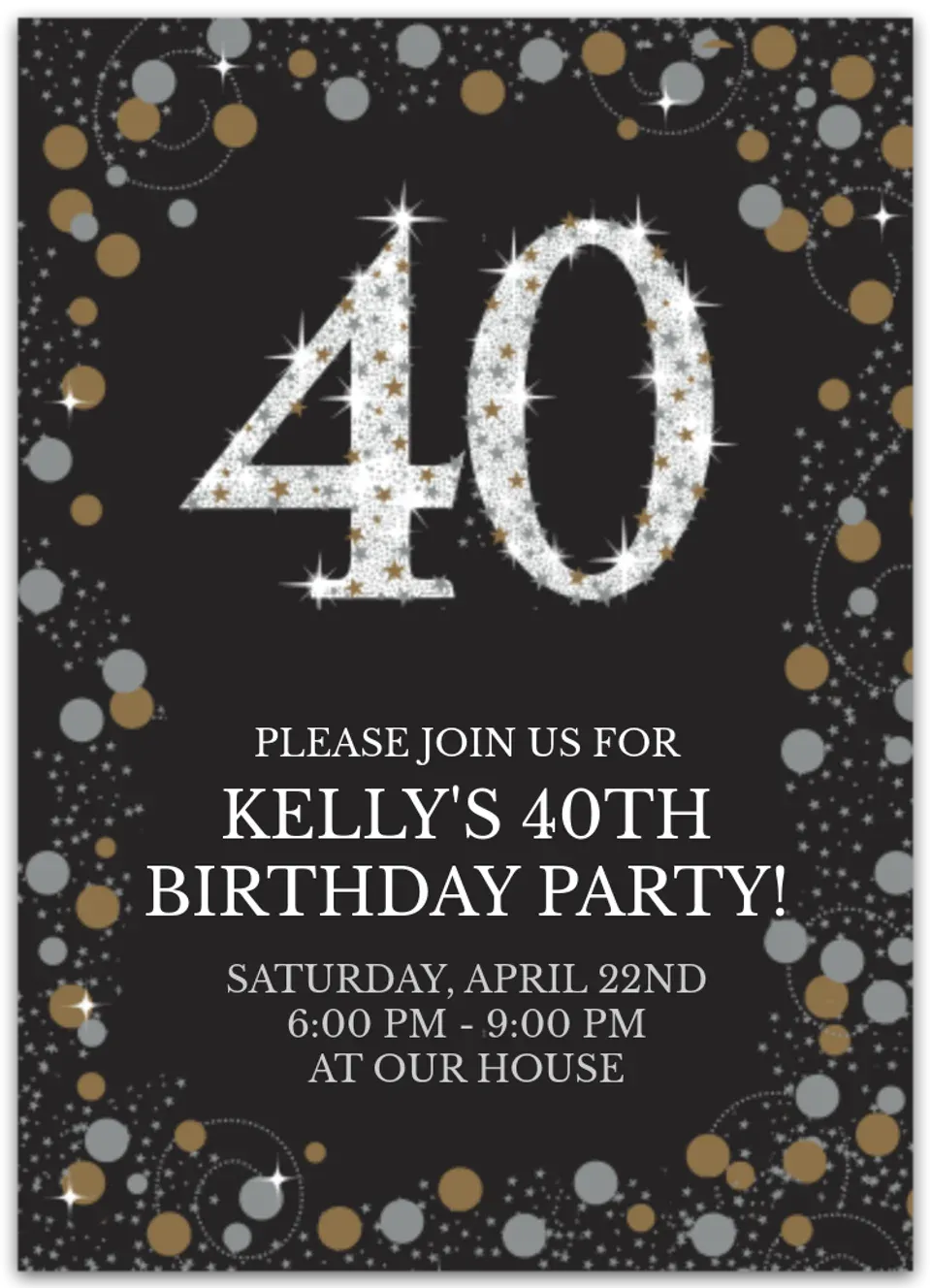 Sparkling Celebration 40 card