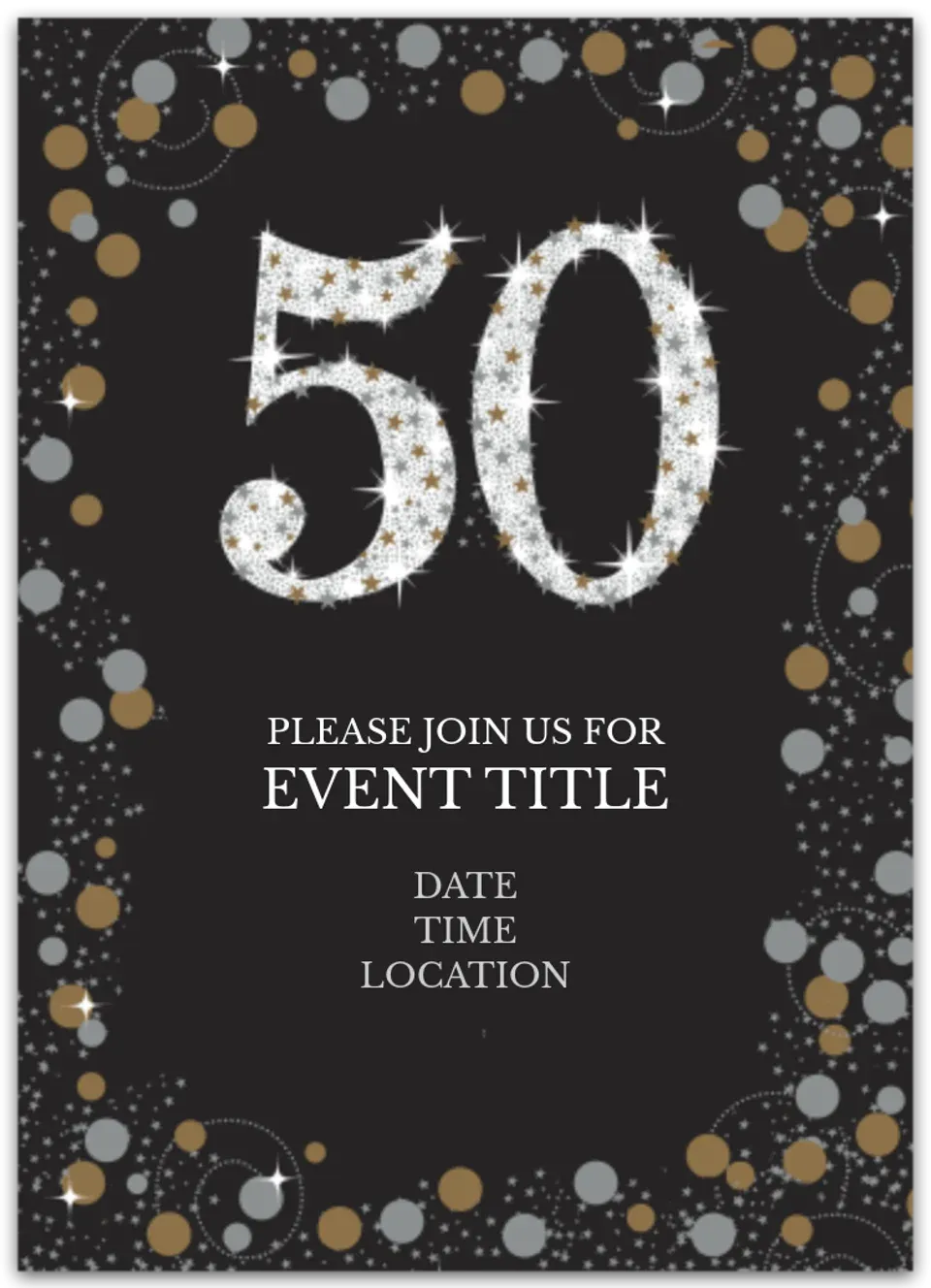 Sparkling Celebration 50 card