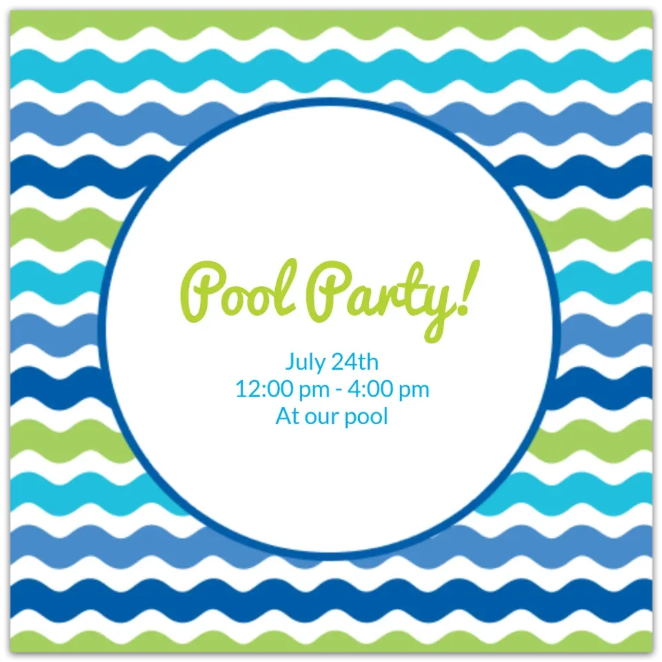 Cool Wavy Stripe card