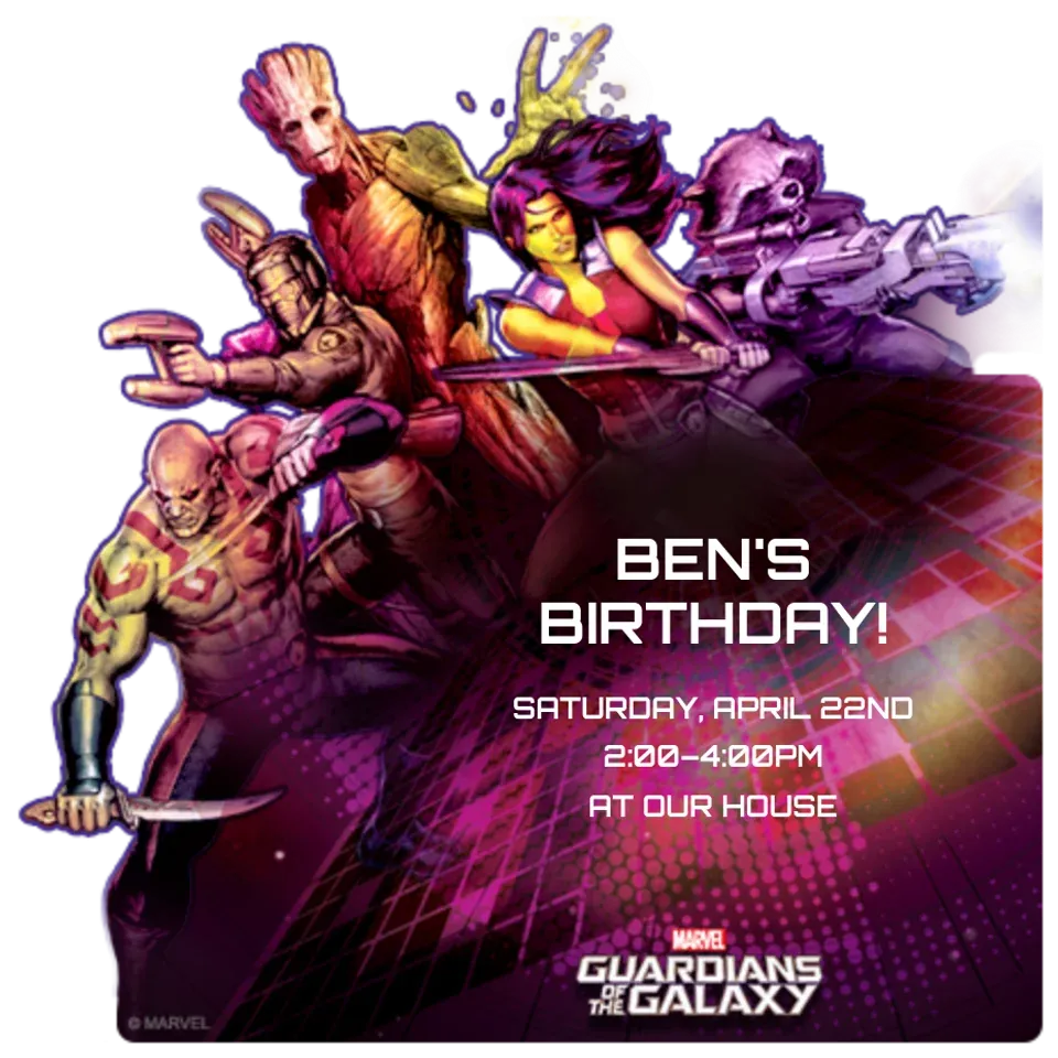 GOTG Group Galactic card