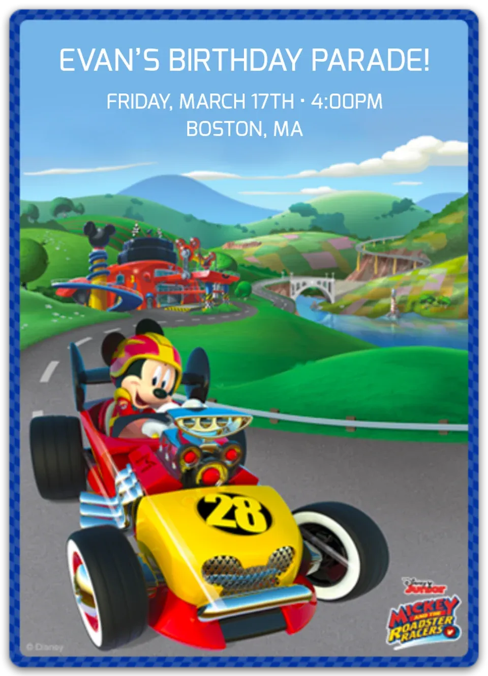 Mickey Mouse Roadster card