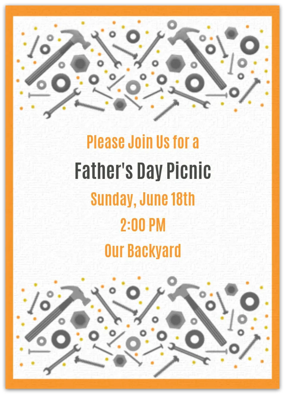 Father's Day Tools card