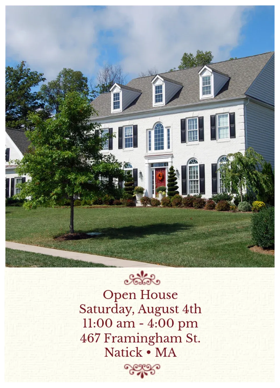 Open House Full Photo card