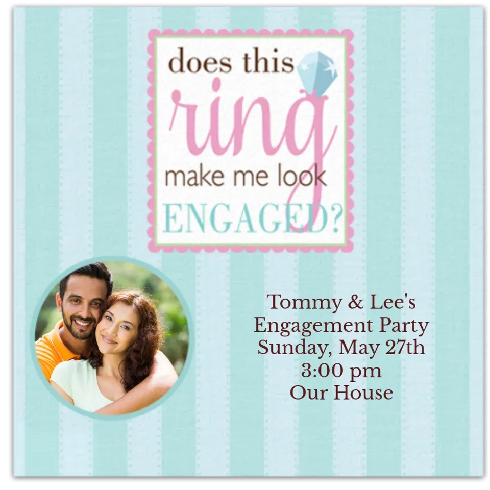 Something Blue Photo card