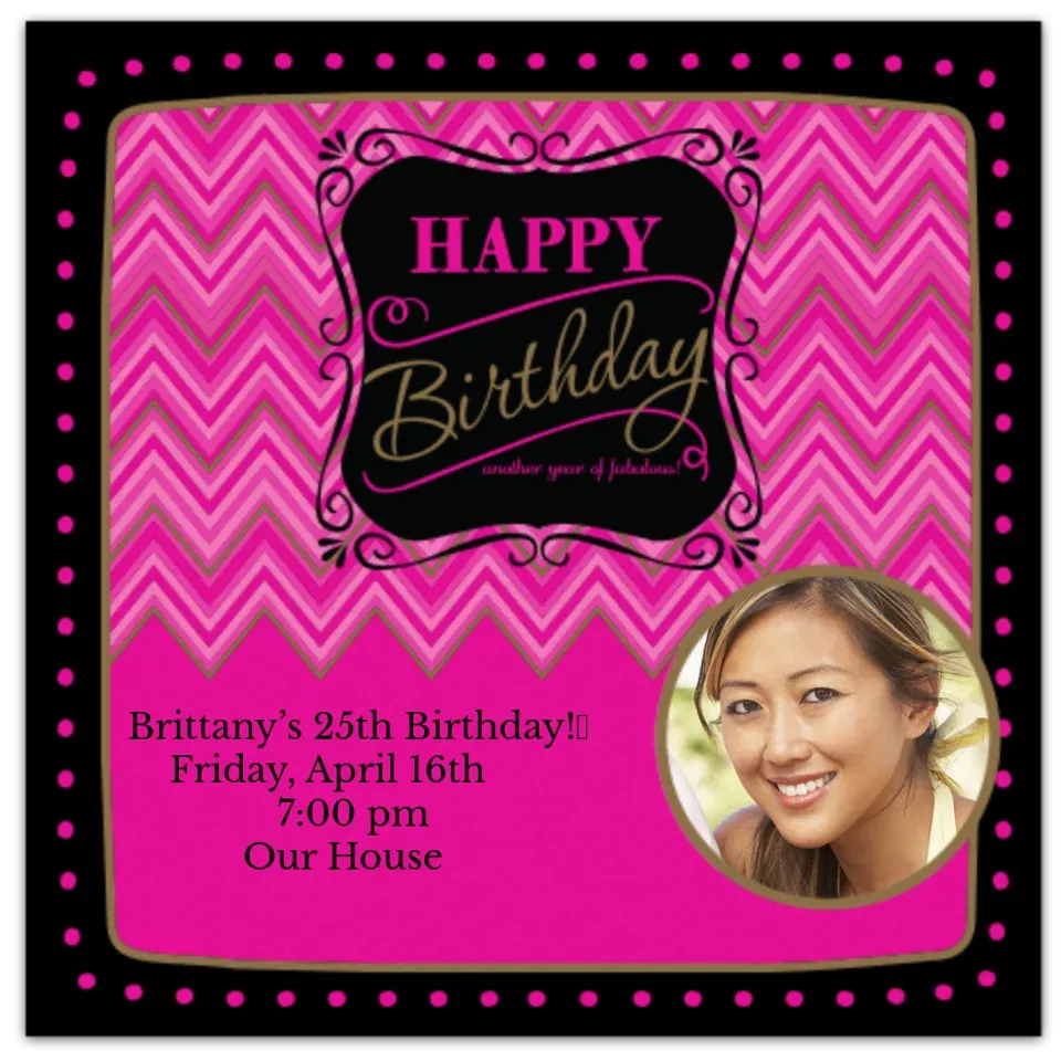 Born To Be Fabulous Photo card