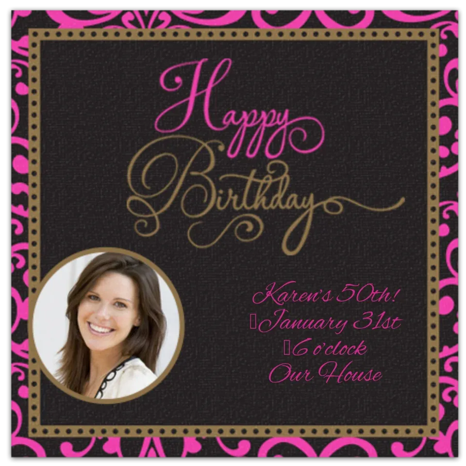 Fabulous Celebration Photo card