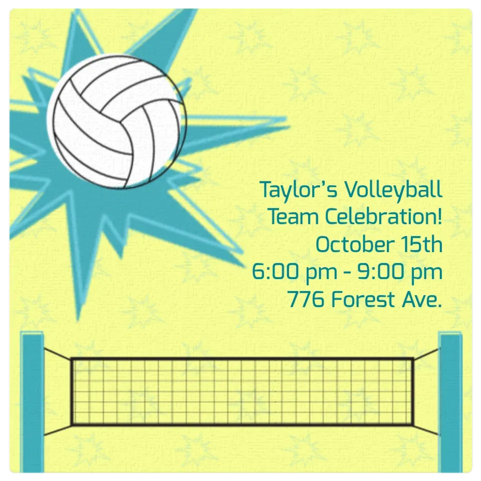 Volleyball card