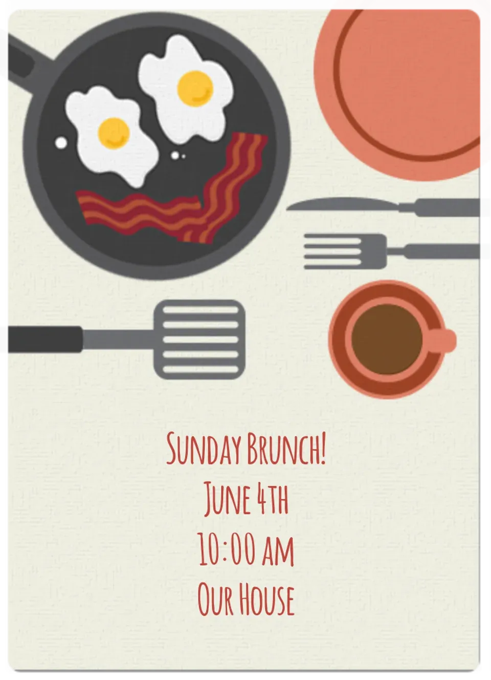Brunch card