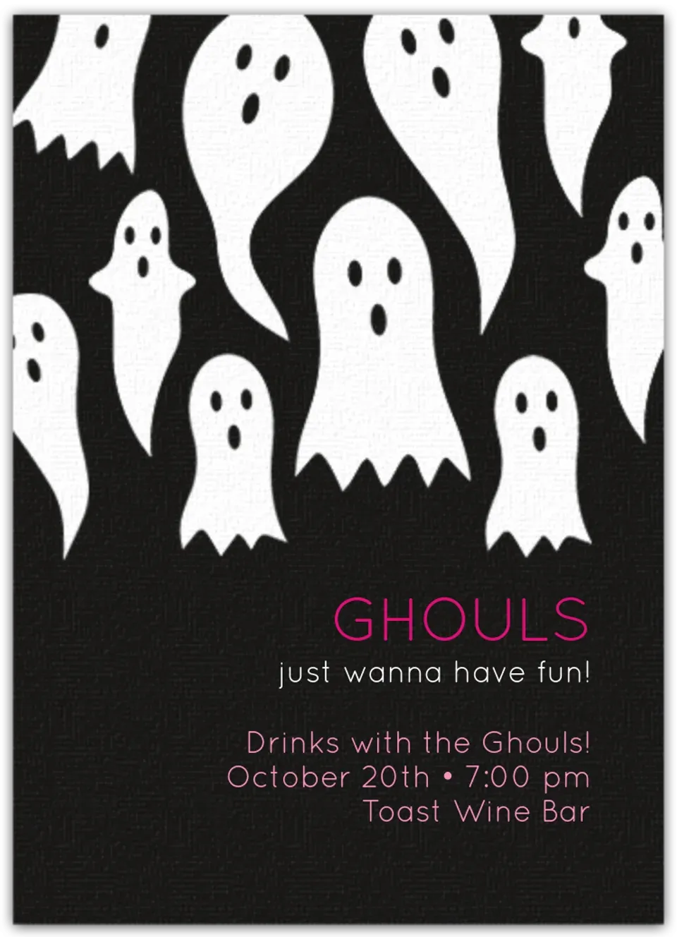 Ghouls Just Wanna Have Fun card