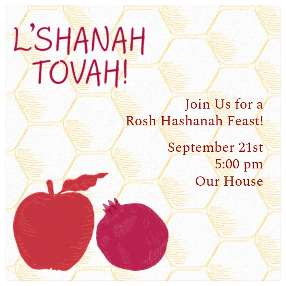 Rosh Hashanah Fruits card