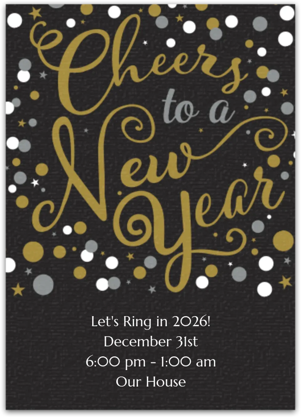 Bubbly Celebration card