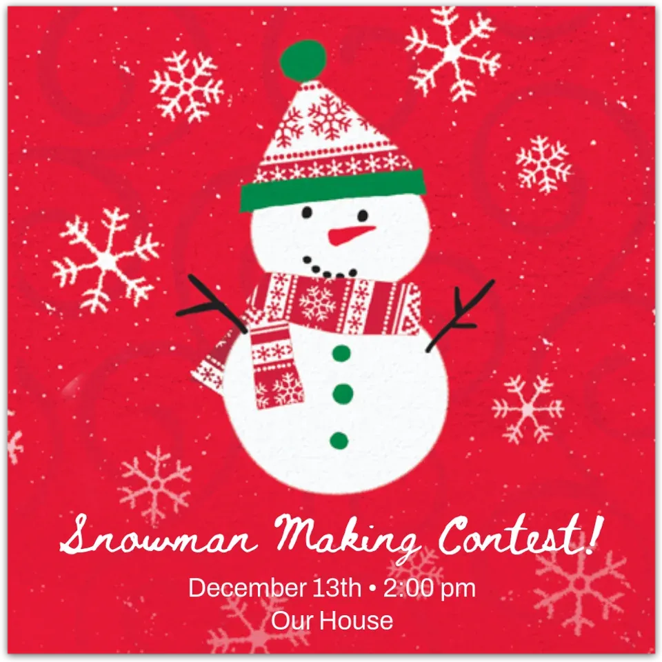 Very Merry Snowman card