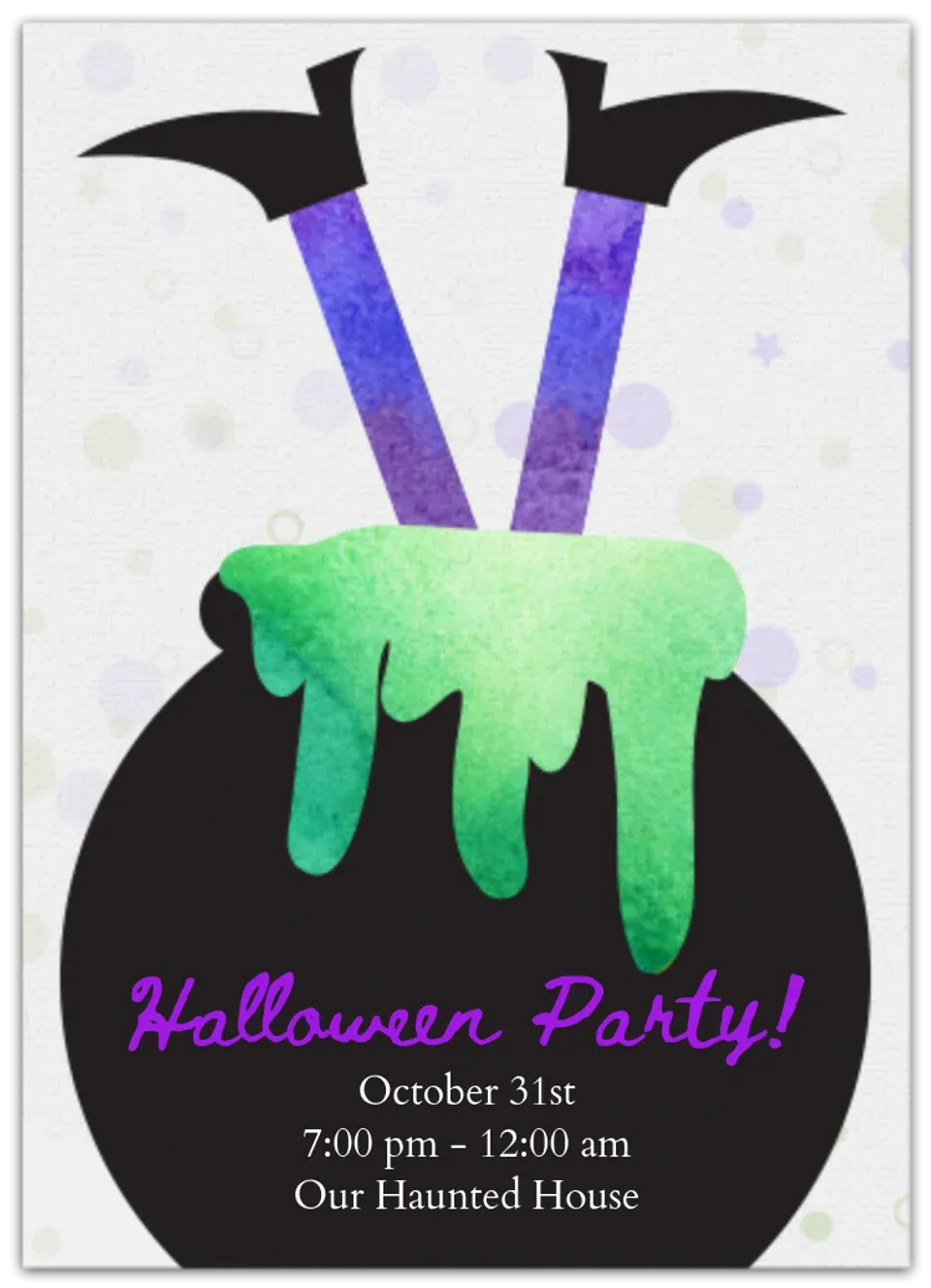 Witches Cauldron  card