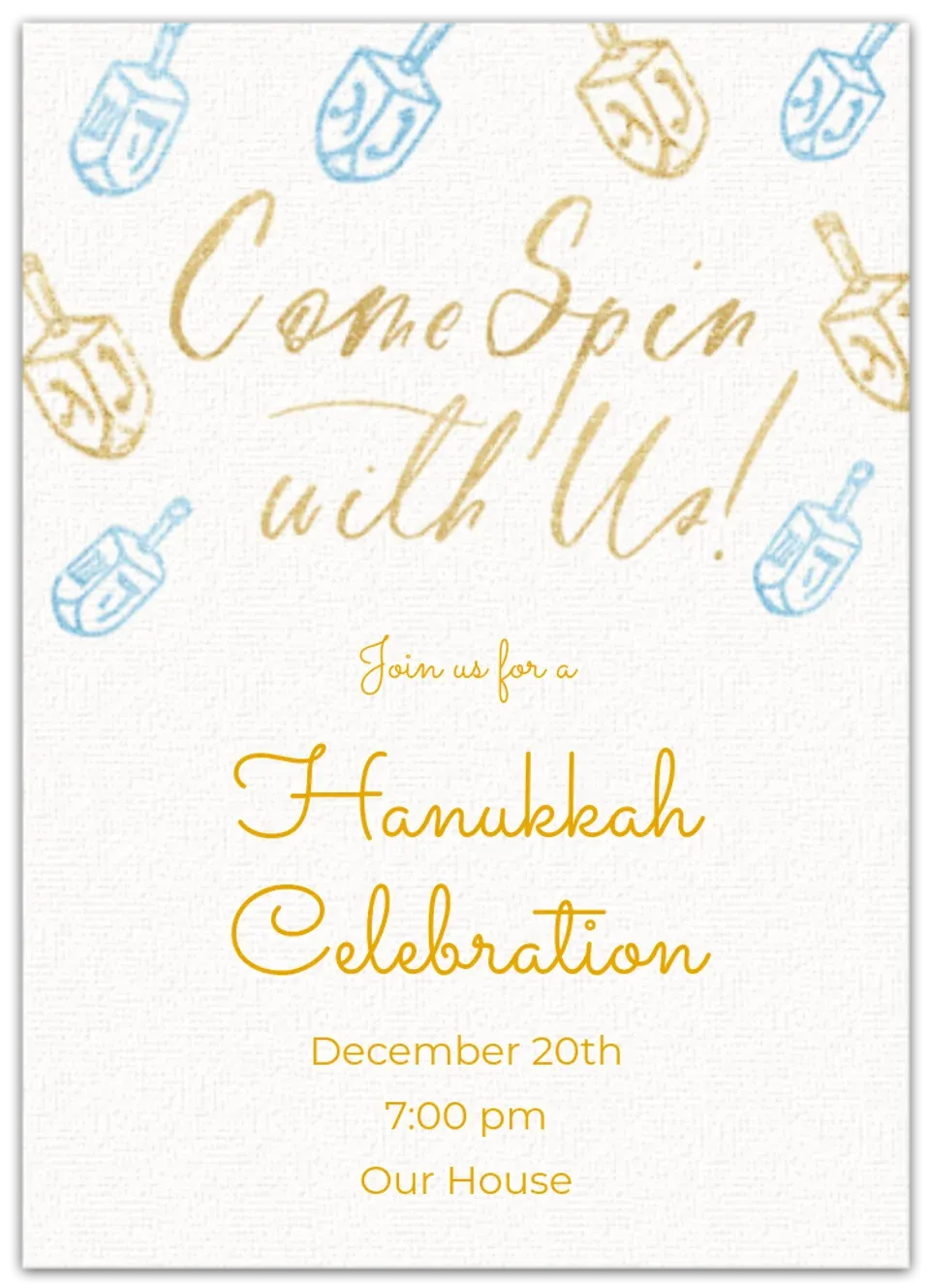 Come Spin with Us card