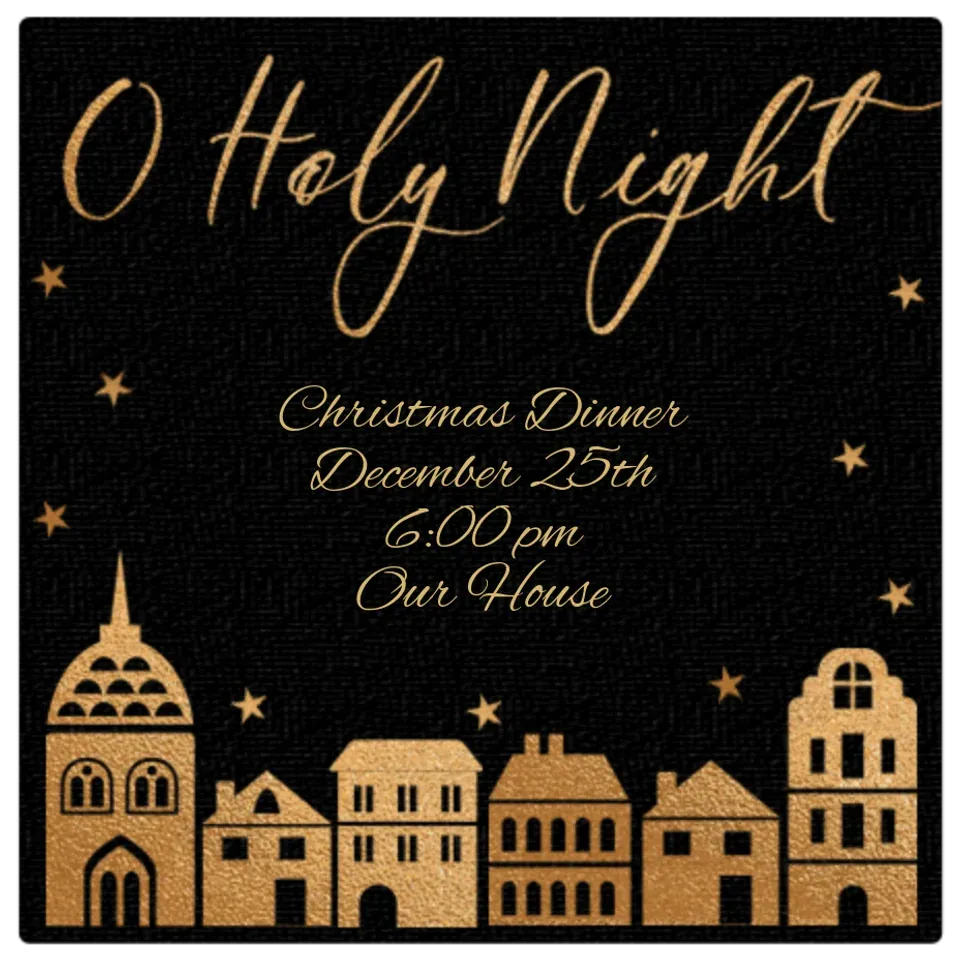 O Holy Night card