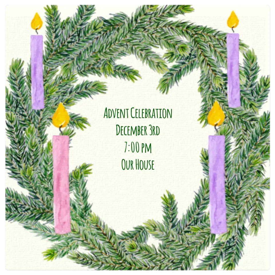Advent Wreath card