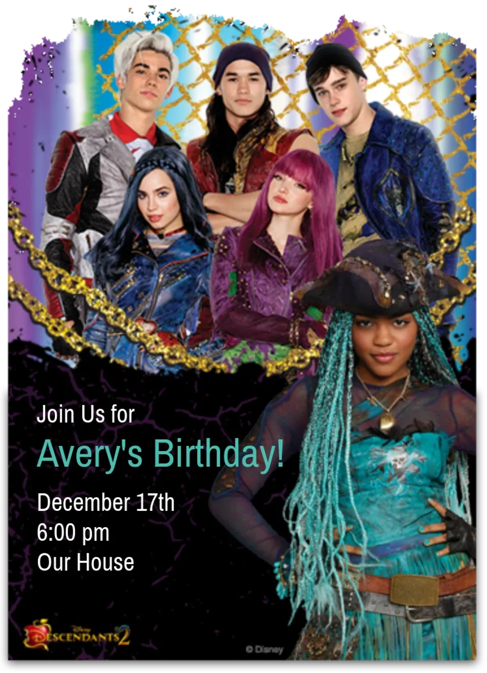 Descendants 2 card