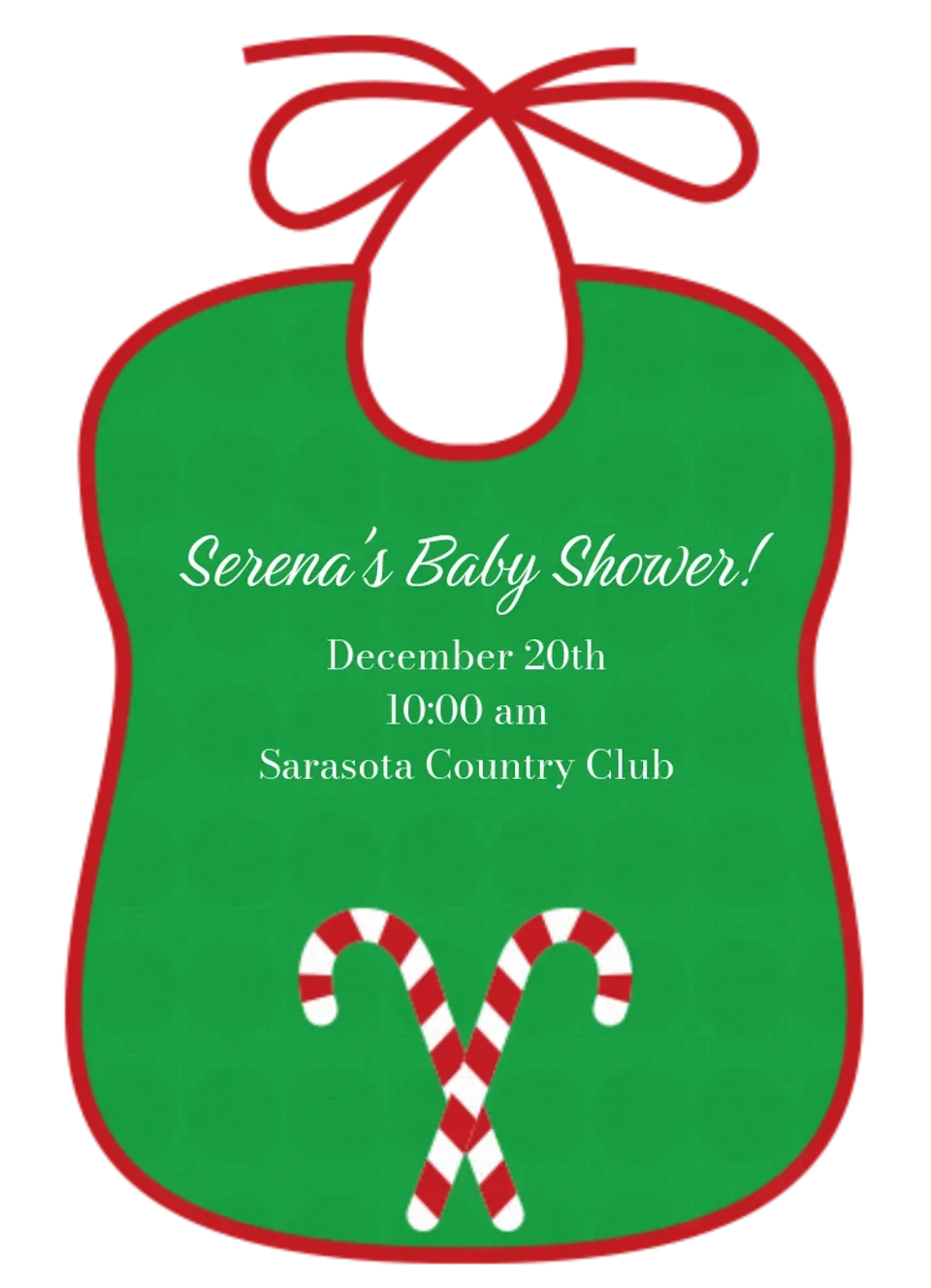 Christmas Baby Shower card