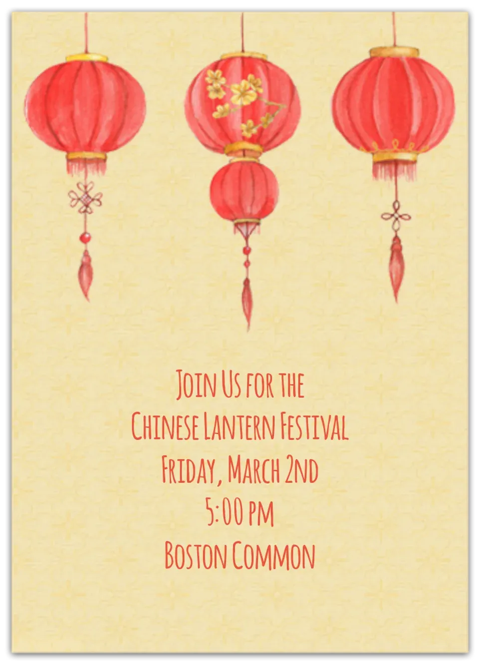 Lantern Festival card