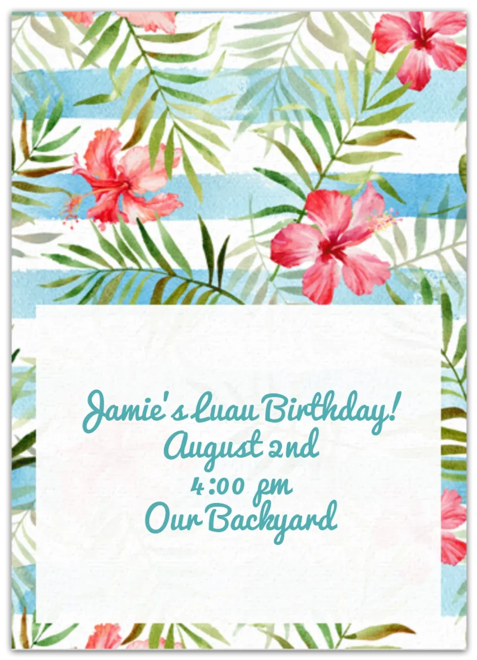 Tropical Garden card