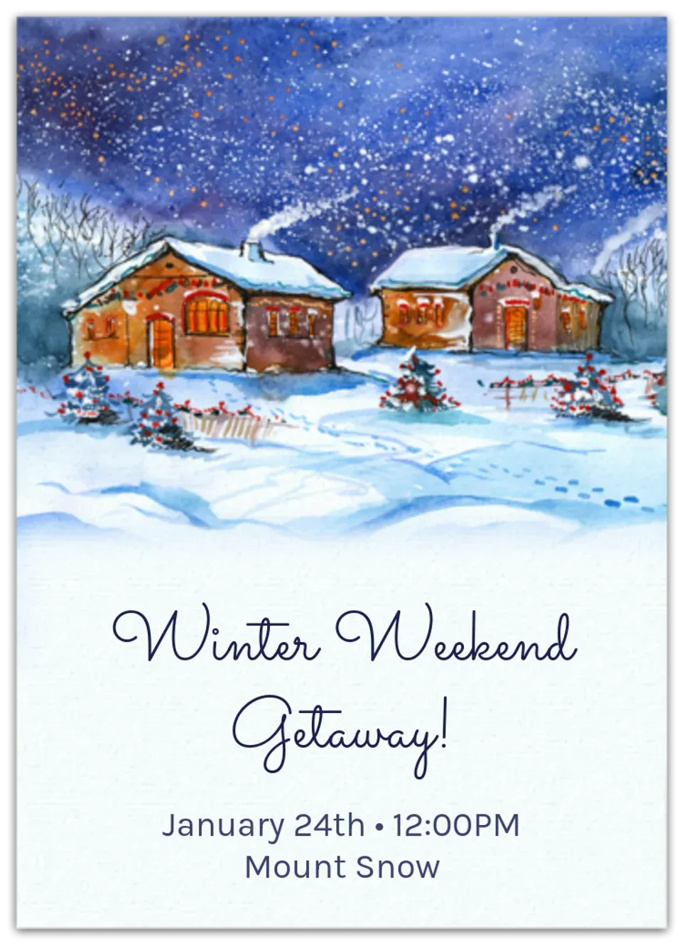 Winter Landscape card