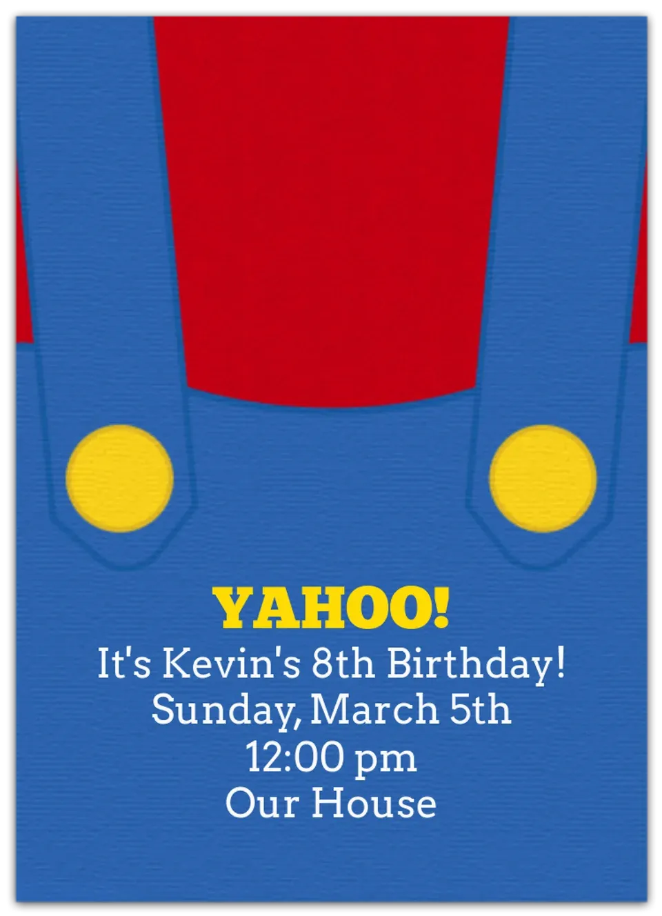 Super Blue Overalls card