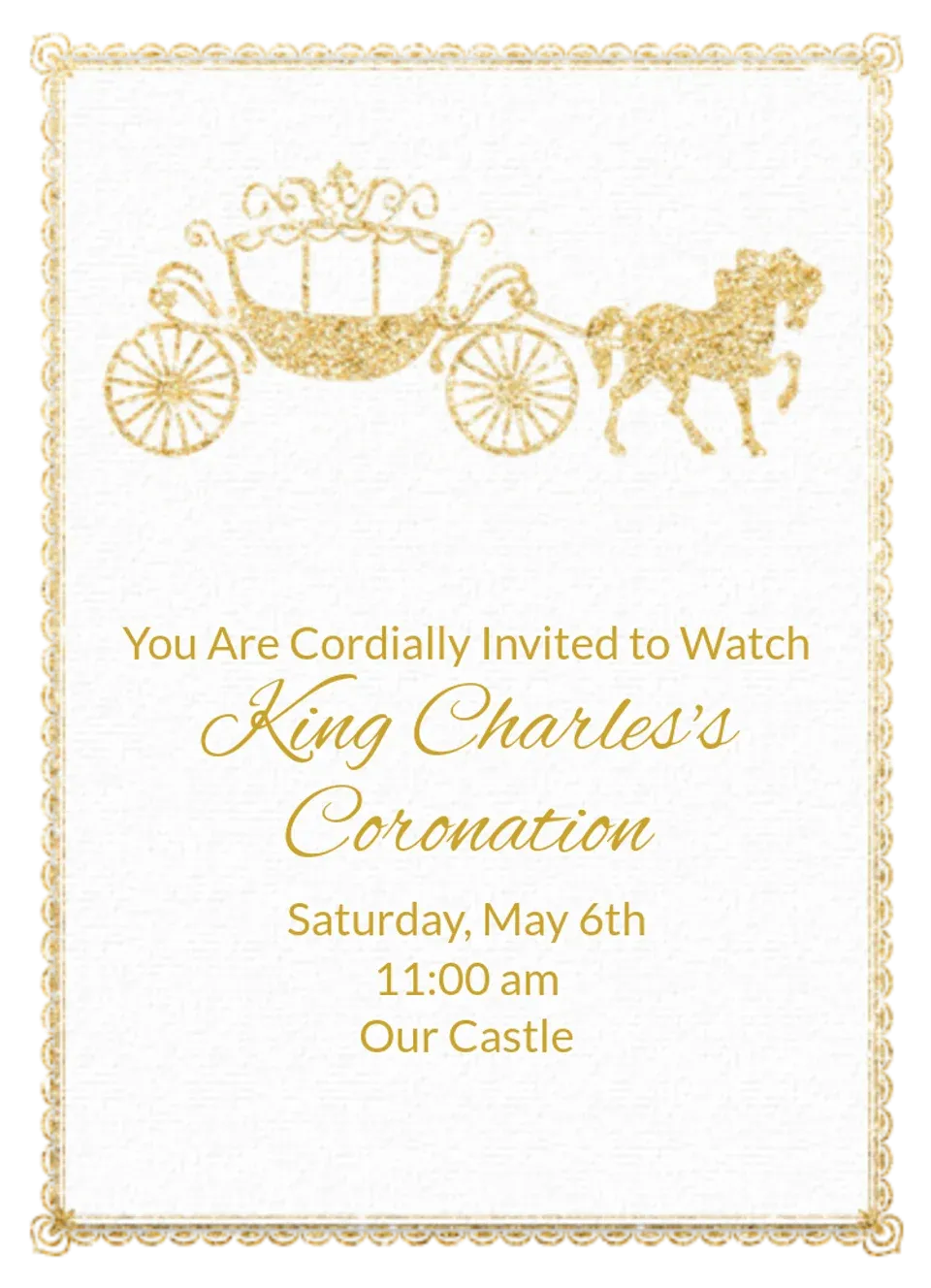 Royal Carriage Gold card