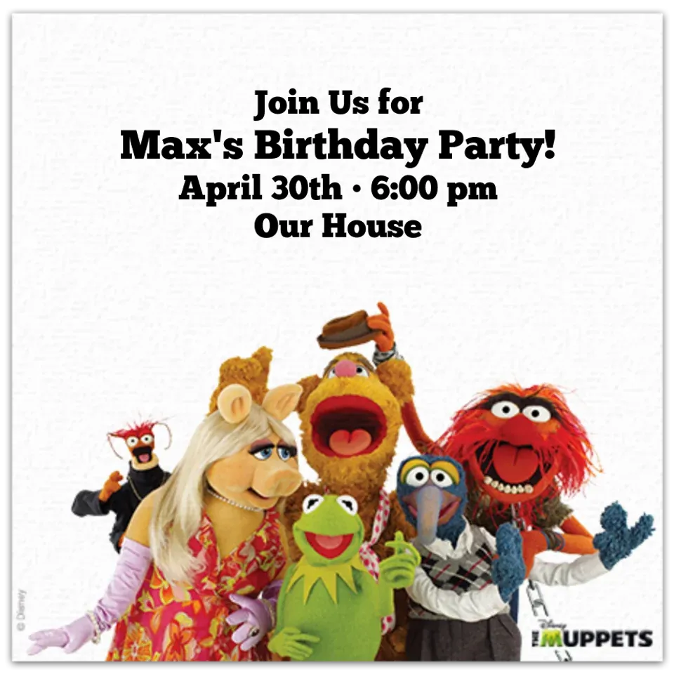 The Muppets card