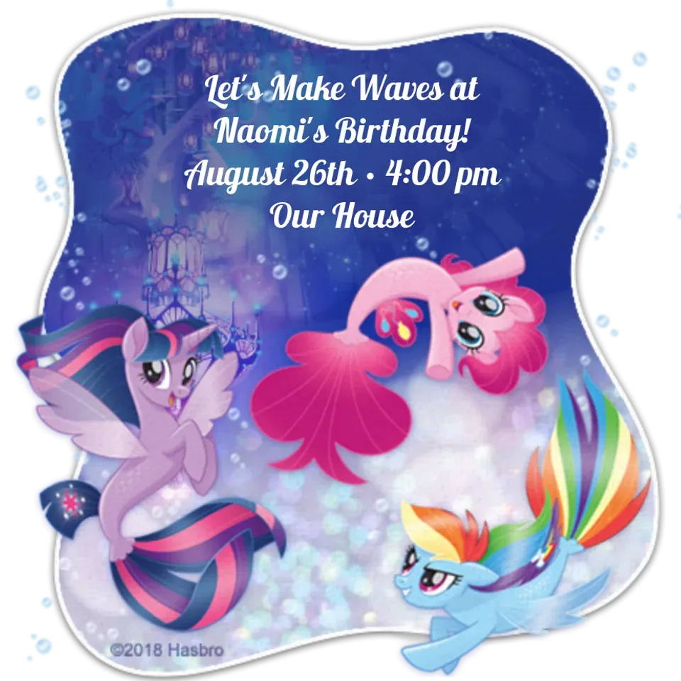 My Little Pony | Underwater card