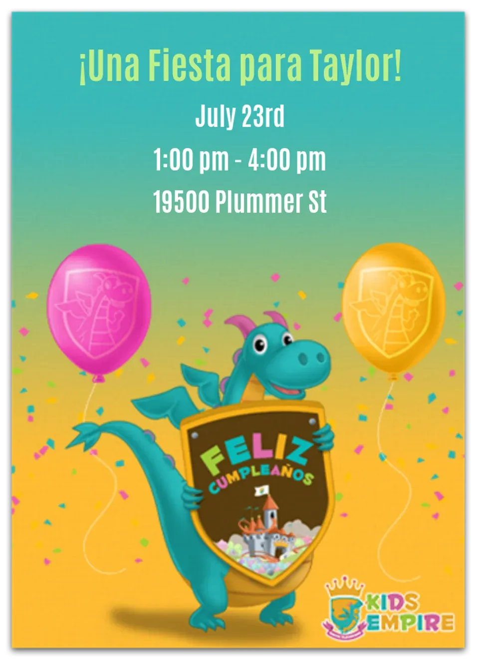 Kids Empire | Fiesta card