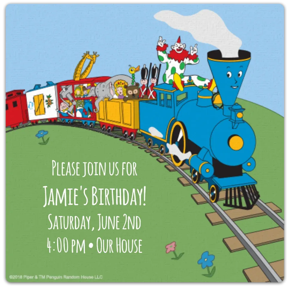 Little Engine Railroad card