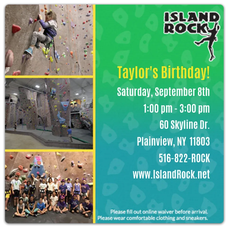 Island Rock | Rock Climbing Birthday  card