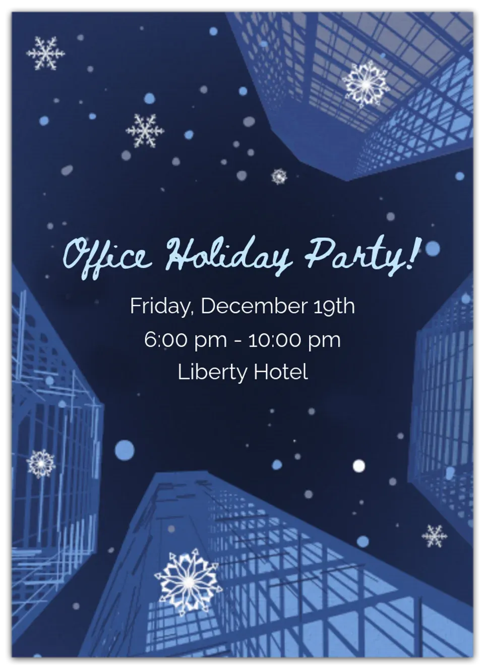 Winter Skyscrapers card