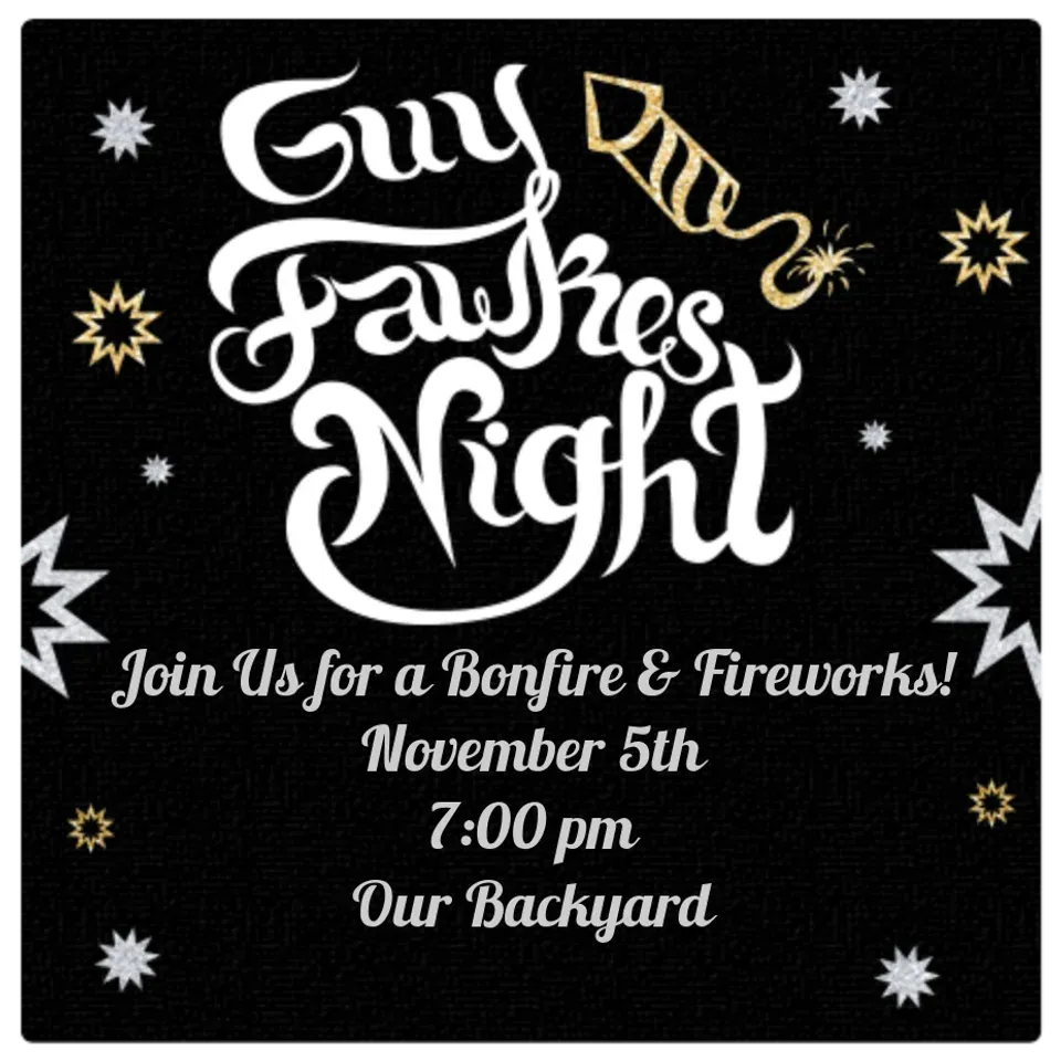 Guy Fawkes Firecracker card