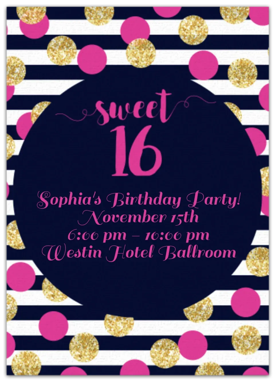 Sweet 16 Dots card