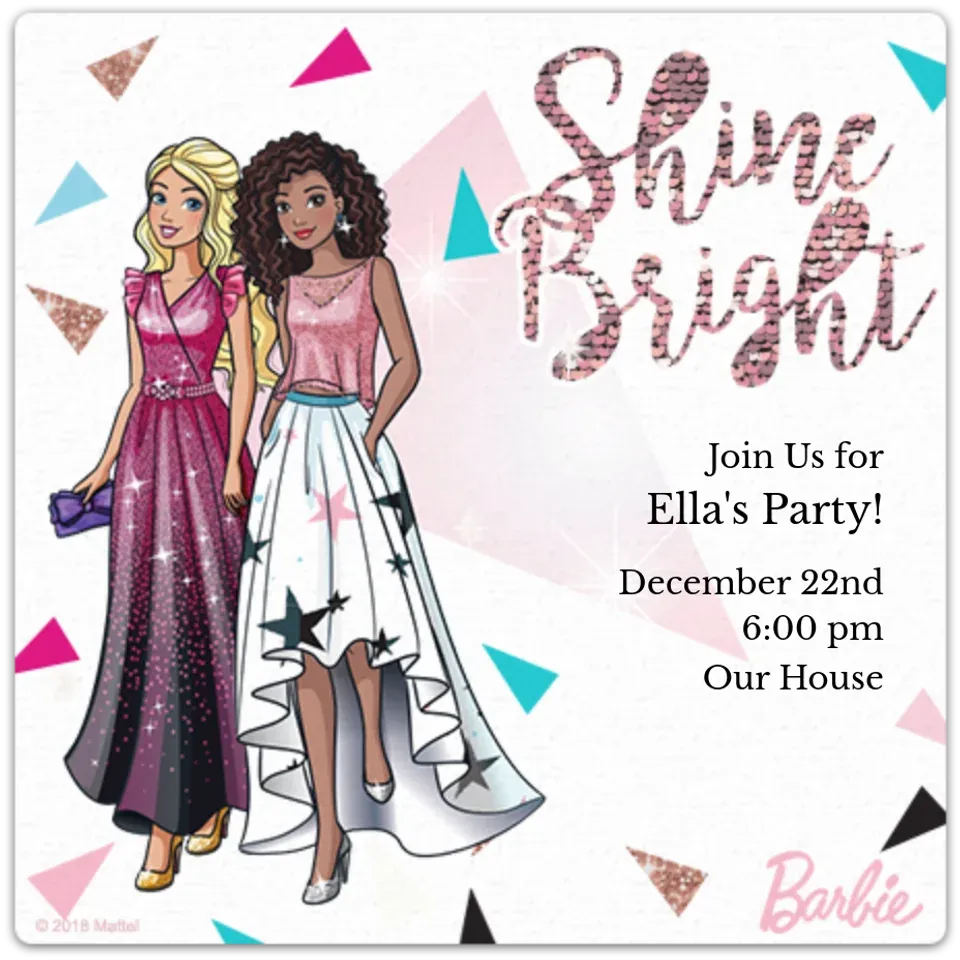 Barbie | Shine Bright card