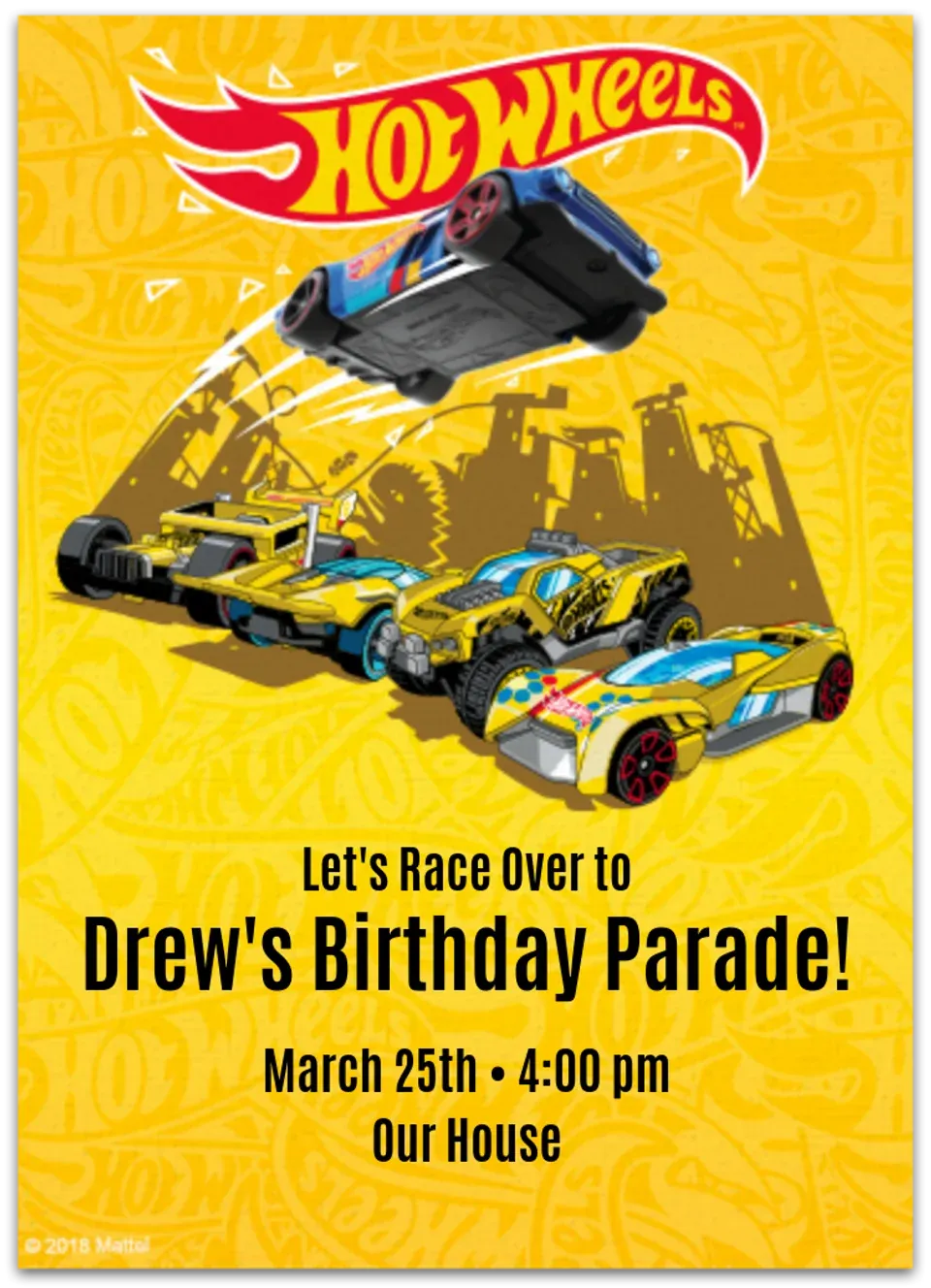 Hot Wheels - Night Shifter card