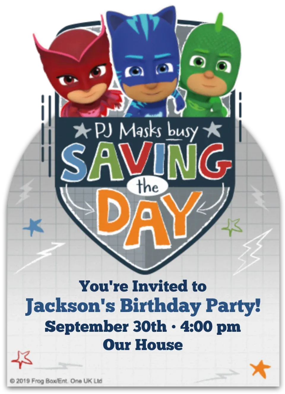 PJ Masks | Saving the Day card
