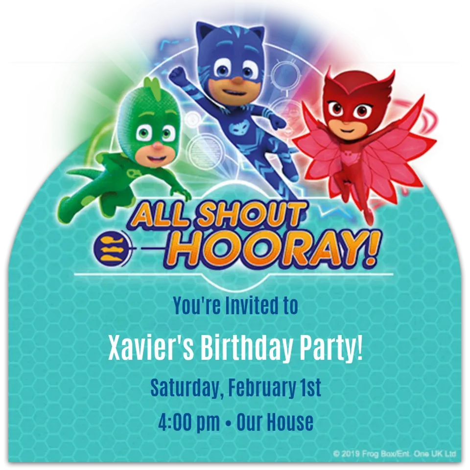 PJ Masks | All Shout Hooray card