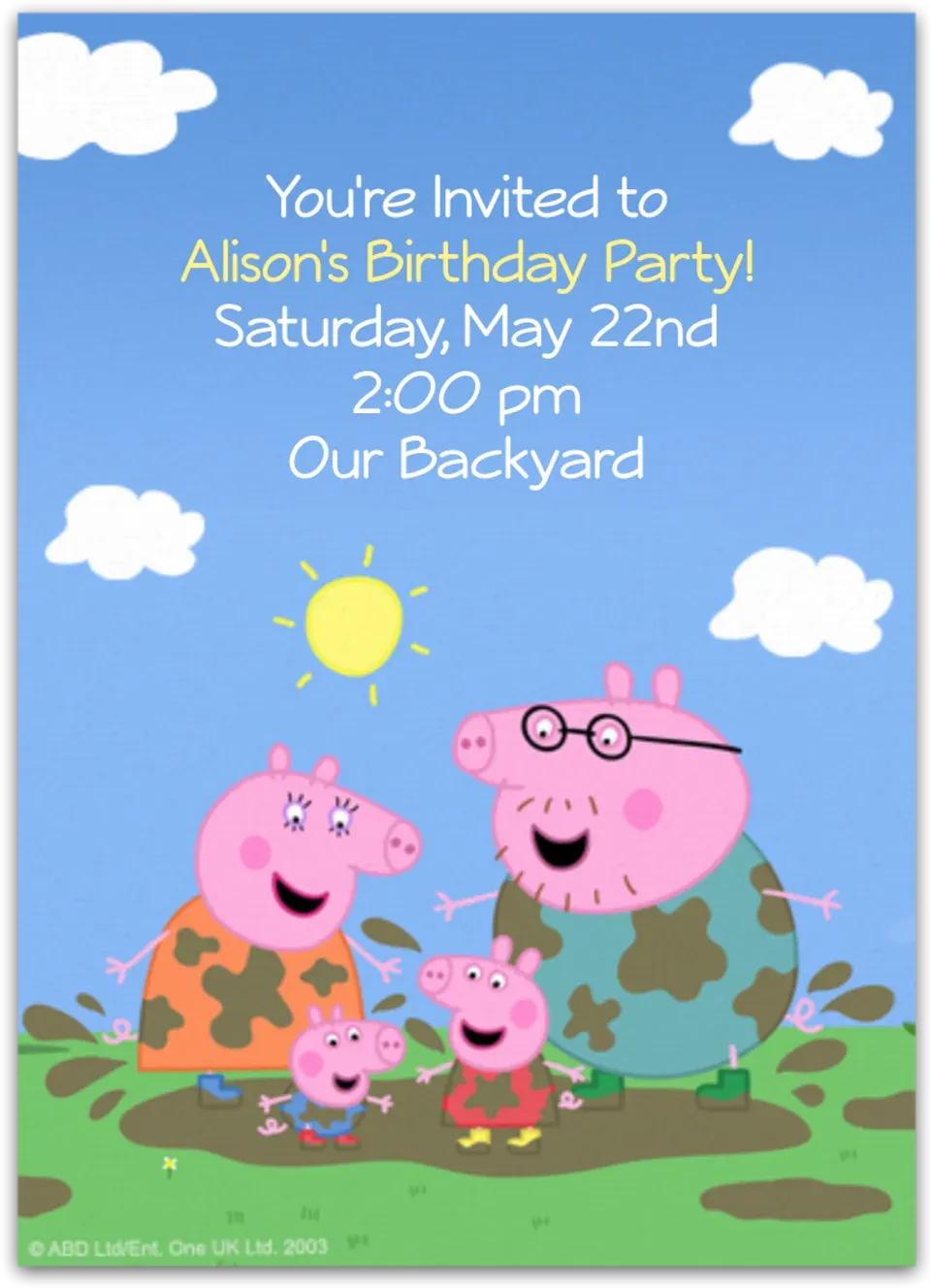 Peppa Pig | Peppa Family card
