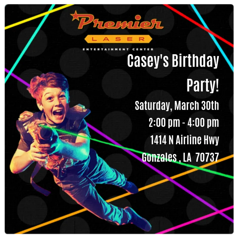 Premier Lanes | Laser Tag card