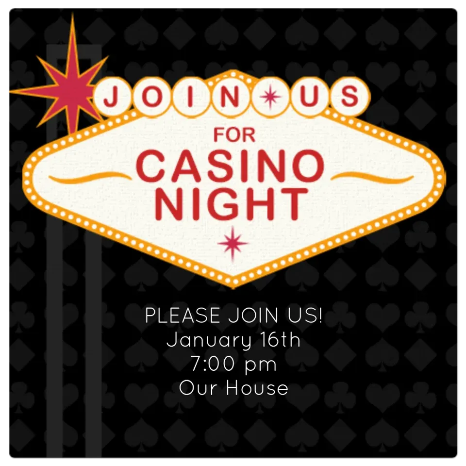 Casino Night card