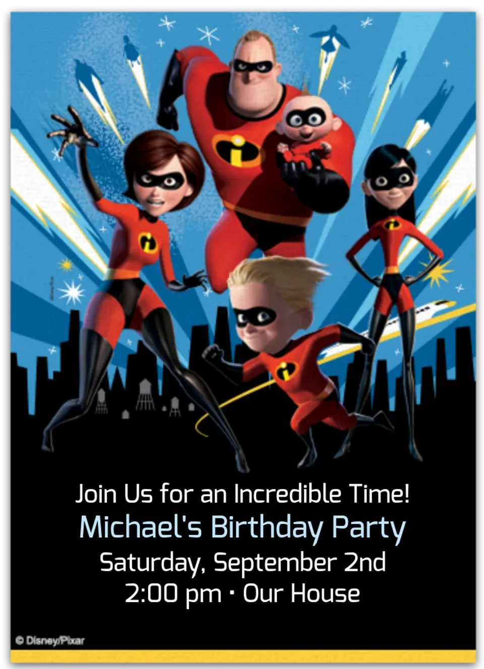 Incredibles 2 | Cityscape card