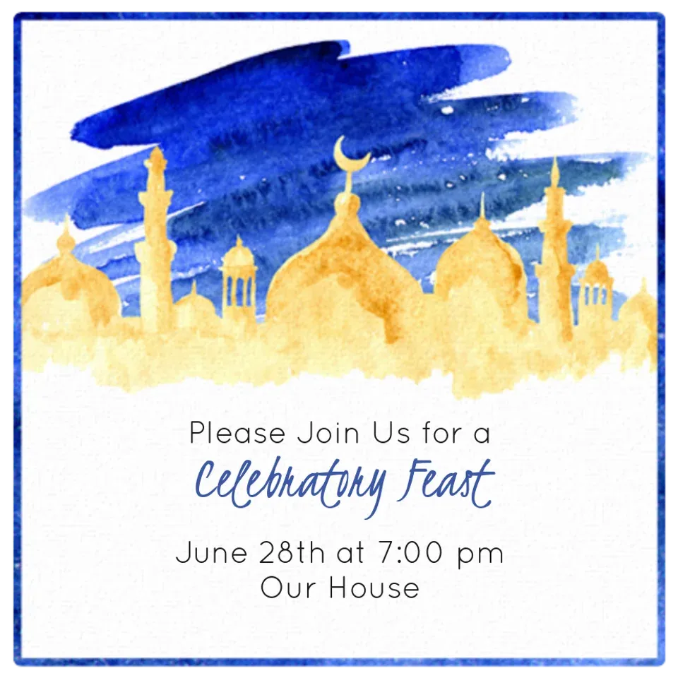 Mosque Skyline card