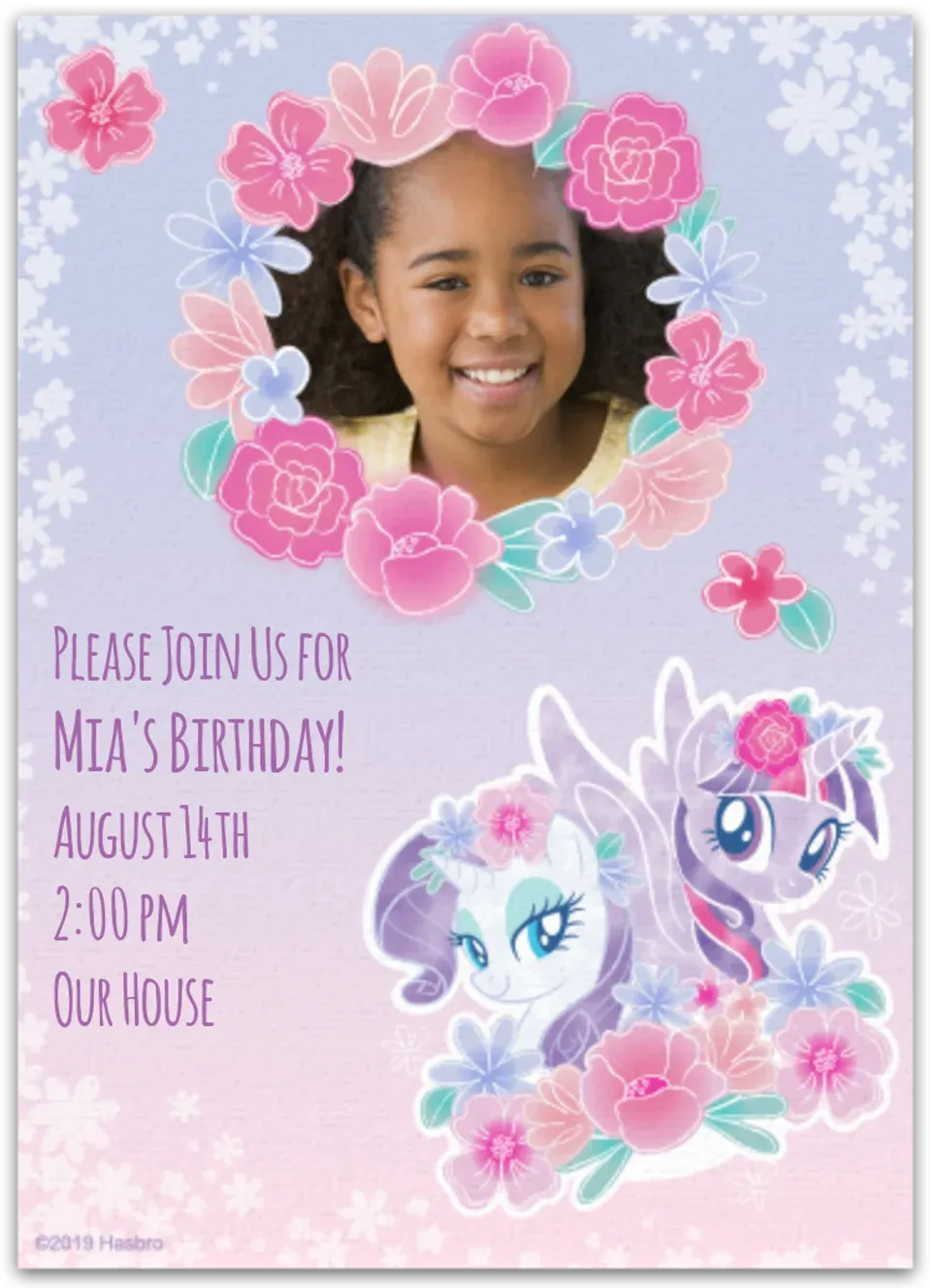 My Little Pony | Roses card